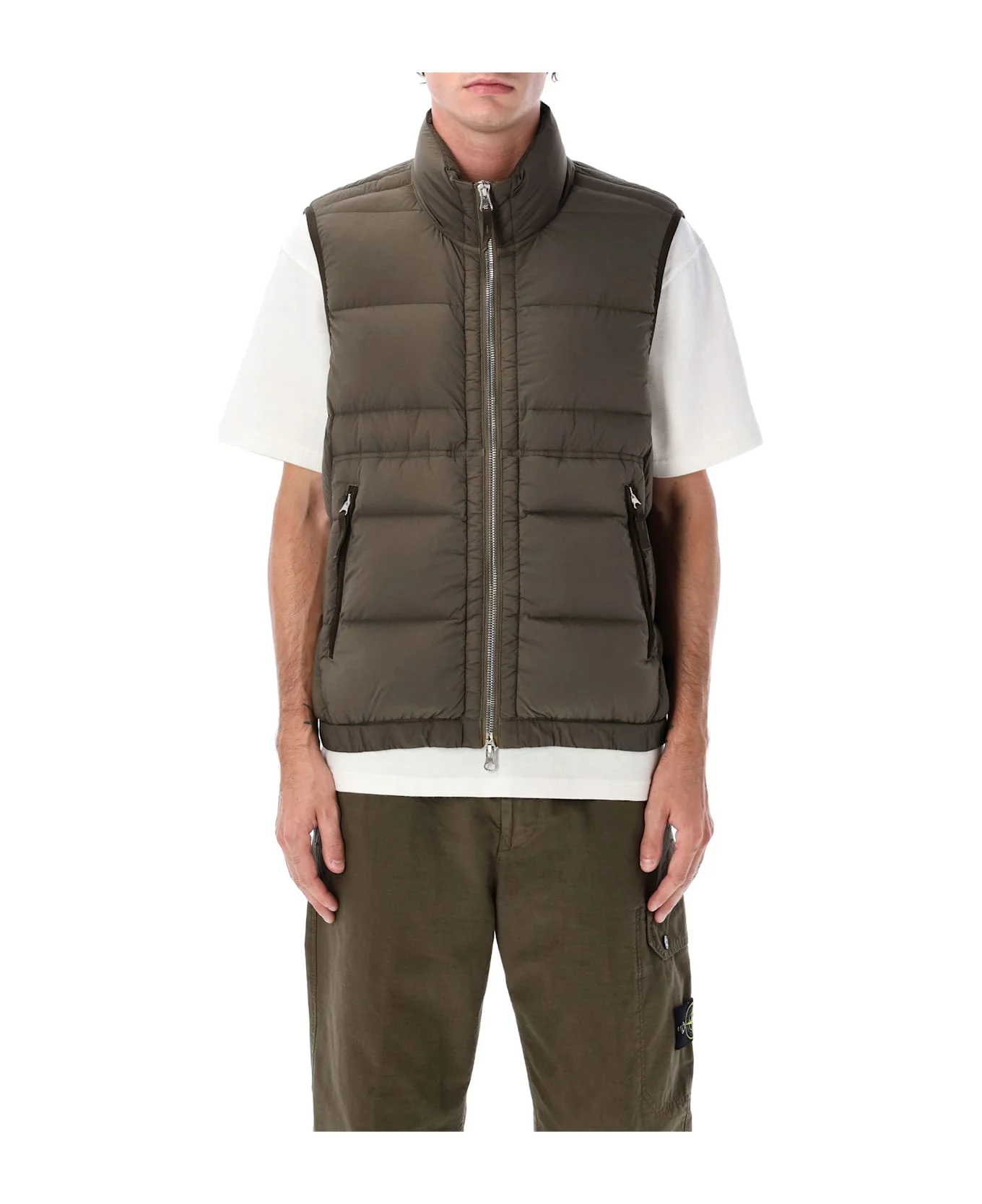 Stone Island Seamless Nylon Down Vest - 1