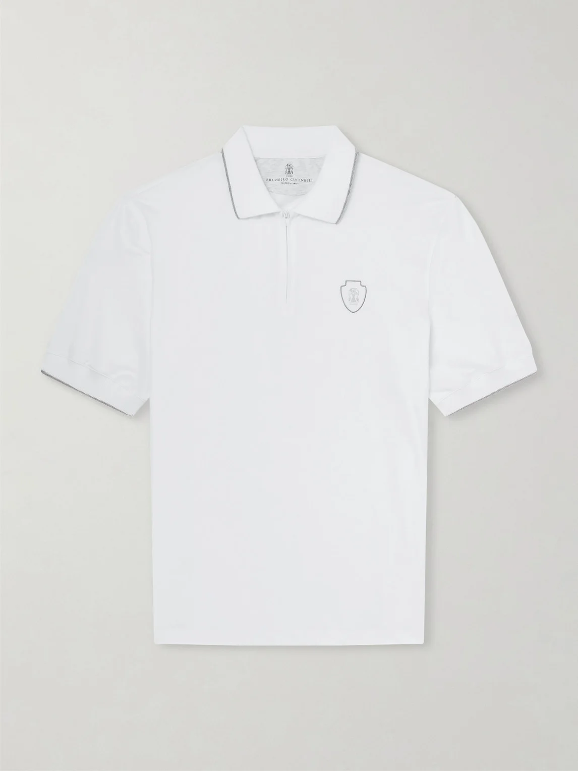 Logo-Appliquéd Jersey Polo Shirt - 1