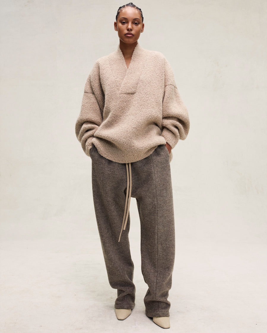 Wool Mohair V-Neck Sweater - 5