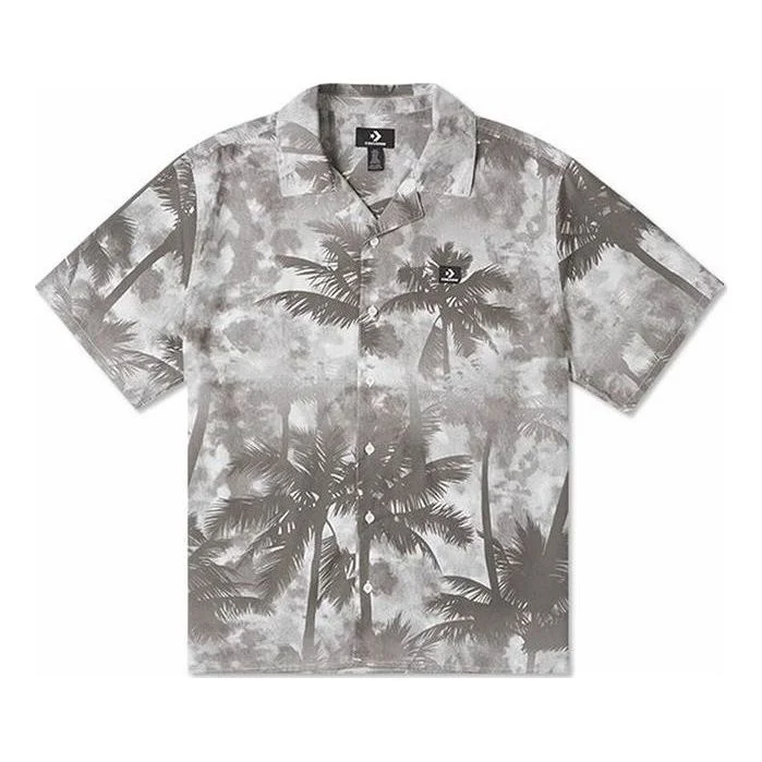 Converse Resort Palm Trees Button-Down Shirt 'Black Palm' 10026435-A01 - 1