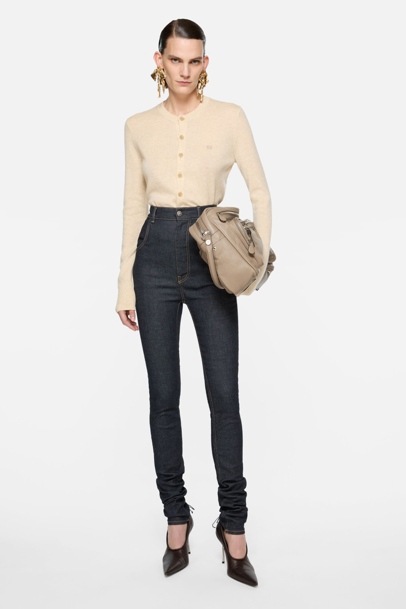 Acne Studios Cadigan yak wool - fitted fit - Oatmeal melange outlook