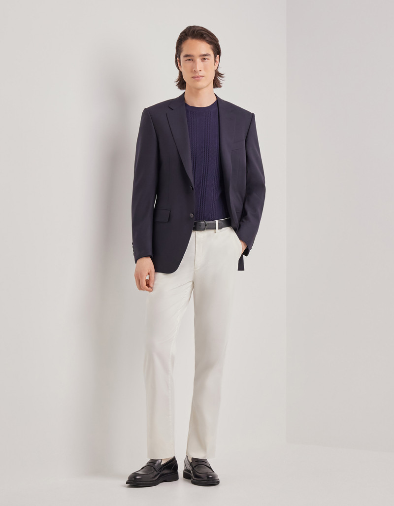 Canali BLUE PURE WOOL BLAZER outlook