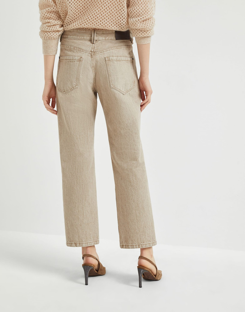 Brunello Cucinelli Authentic denim trousers with monili outlook