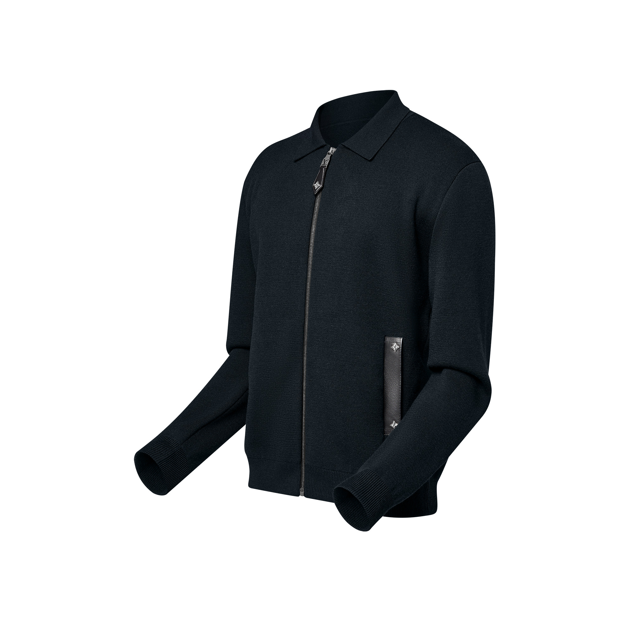 Knit Blouson With Leather Details - 2