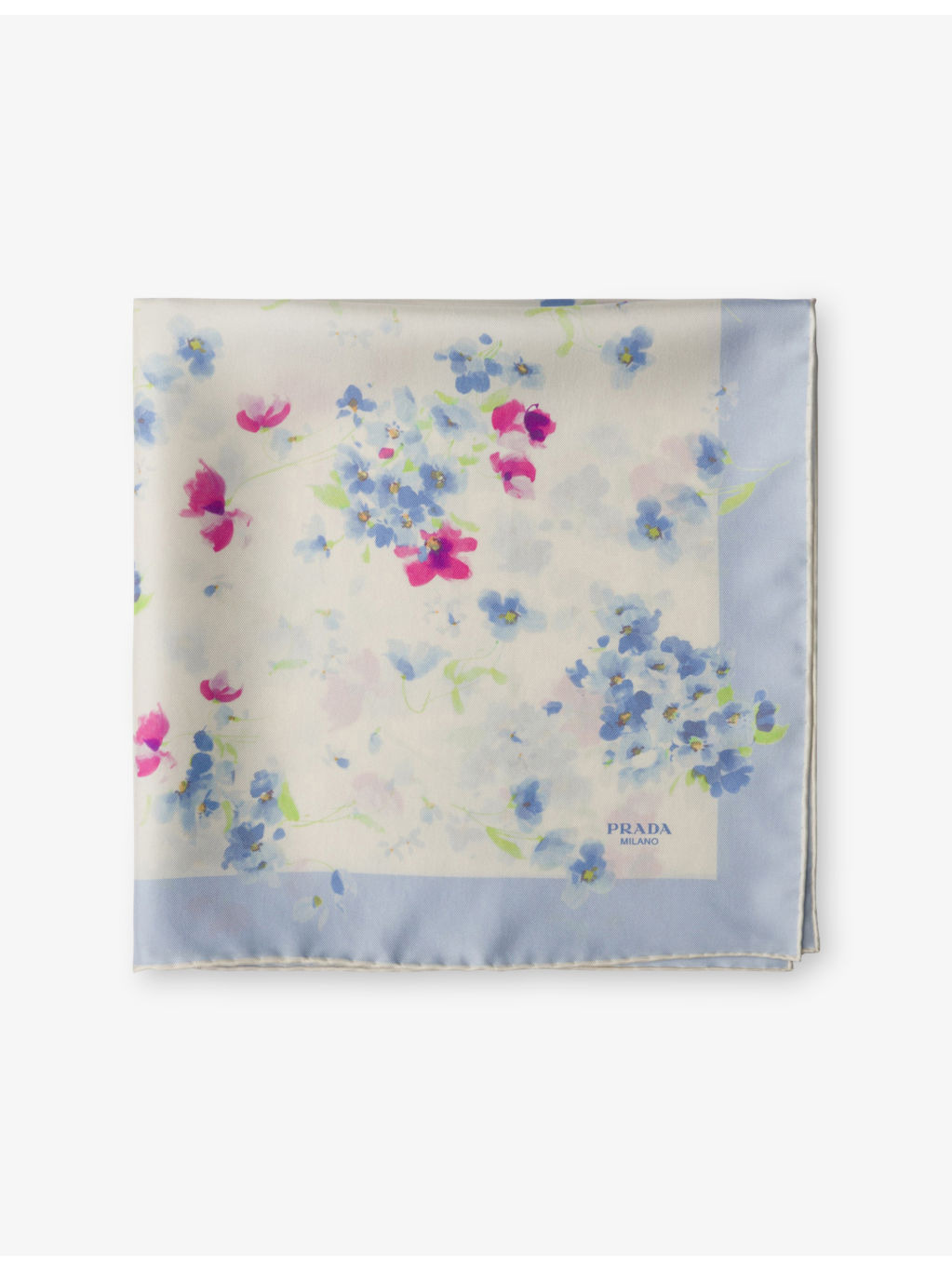 Printed Silk Twill Scarf - 2