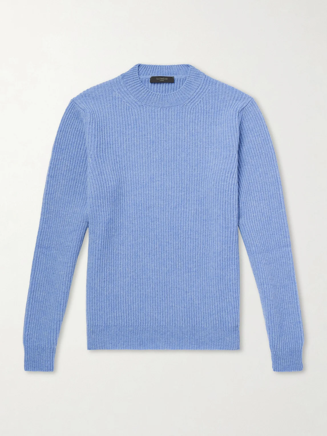 Slim-Fit Ribbed Wool Sweater - 1