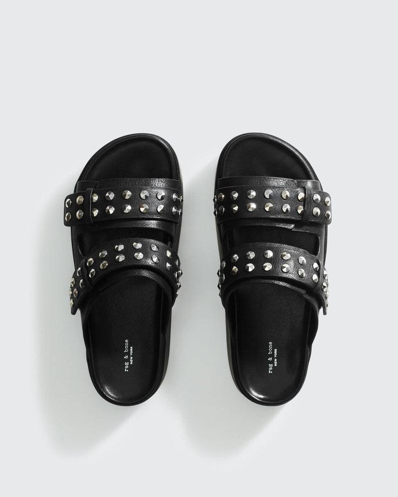 Geo Studded Platform Slide - Leather
Flat Sandal 6