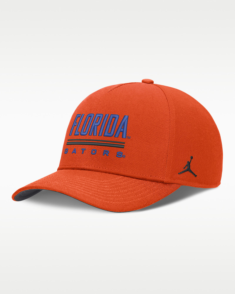 Florida Sideline Practice Rise Men's Jordan Brand Dri-FIT College Adjustable Hat 1