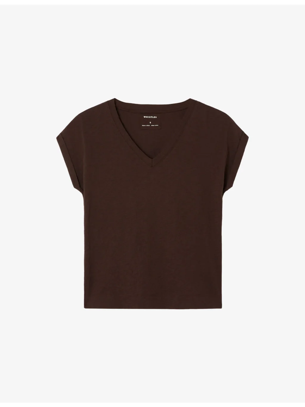 Willa V-Neck Cotton-Jersey T-Shirt - 1