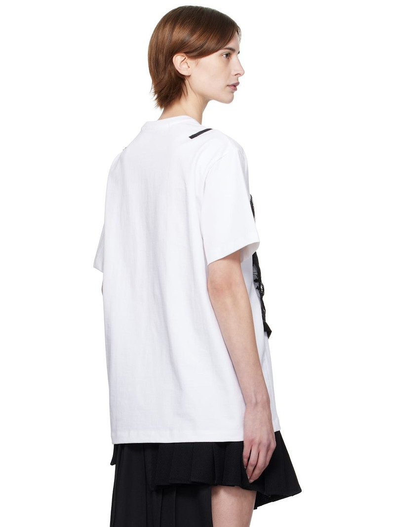 White Lace Corset Oversized T-shirt 3