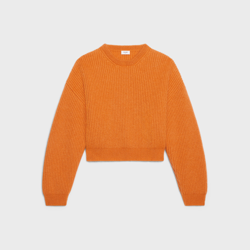 RIBBED COCOON-SLEEVE SWEATER IN MOHAIR/SILK 1