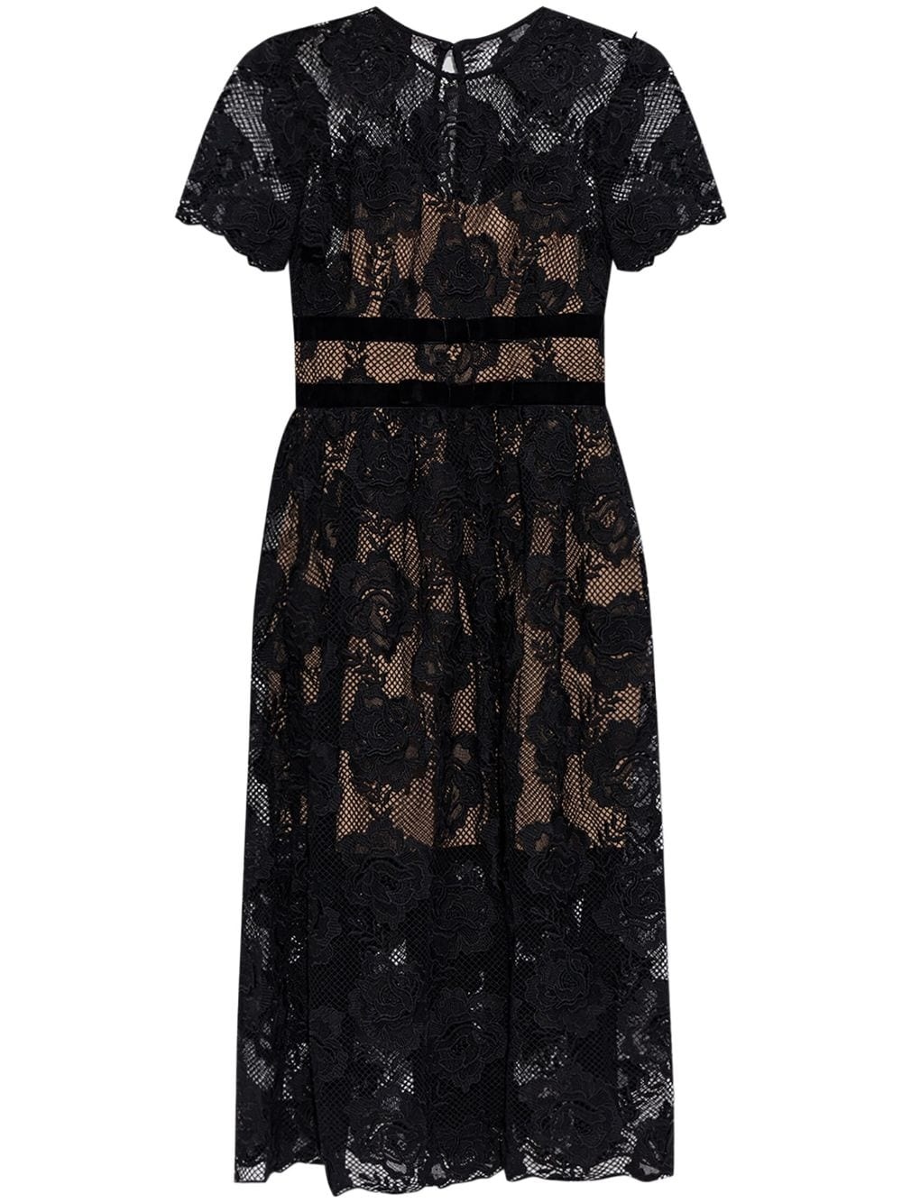 lace midi dress - 1