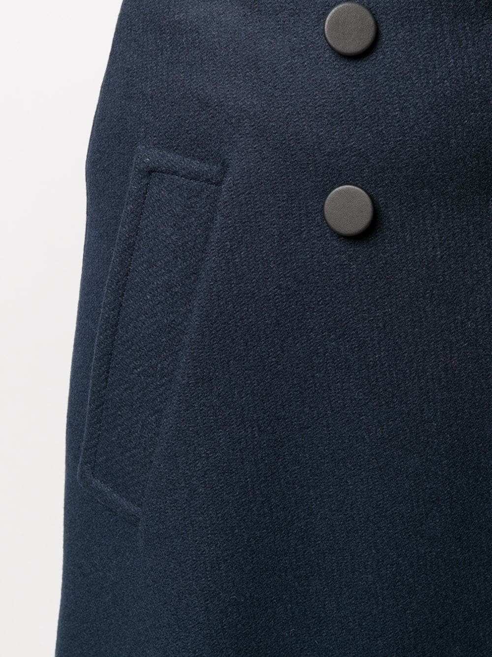 button-detail A-line skirt - 5