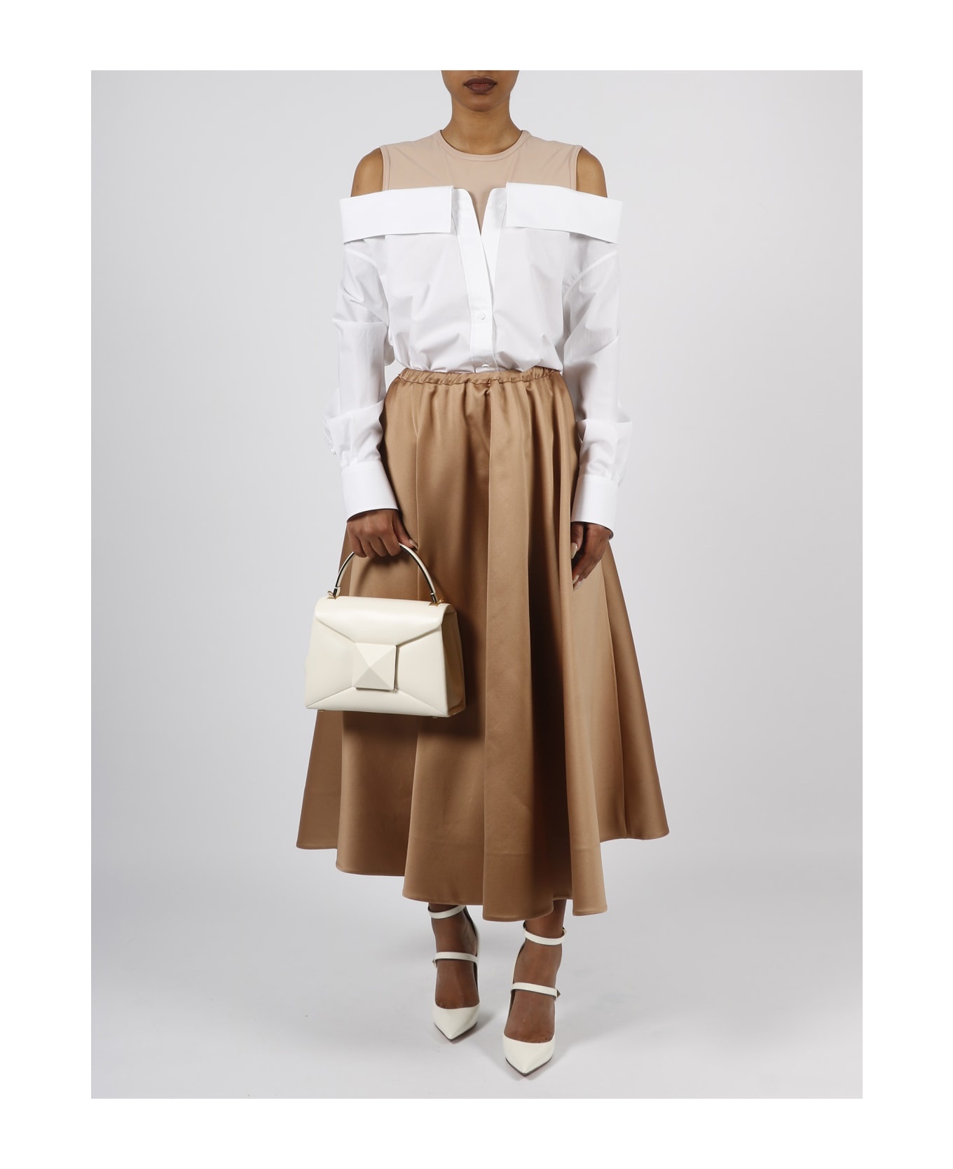 スカート VALENTINO Woman Skirt Sand 2B0RA9V56D1 S69 Valentino Outlet: Skirt woman - Sand | Valentino skirt