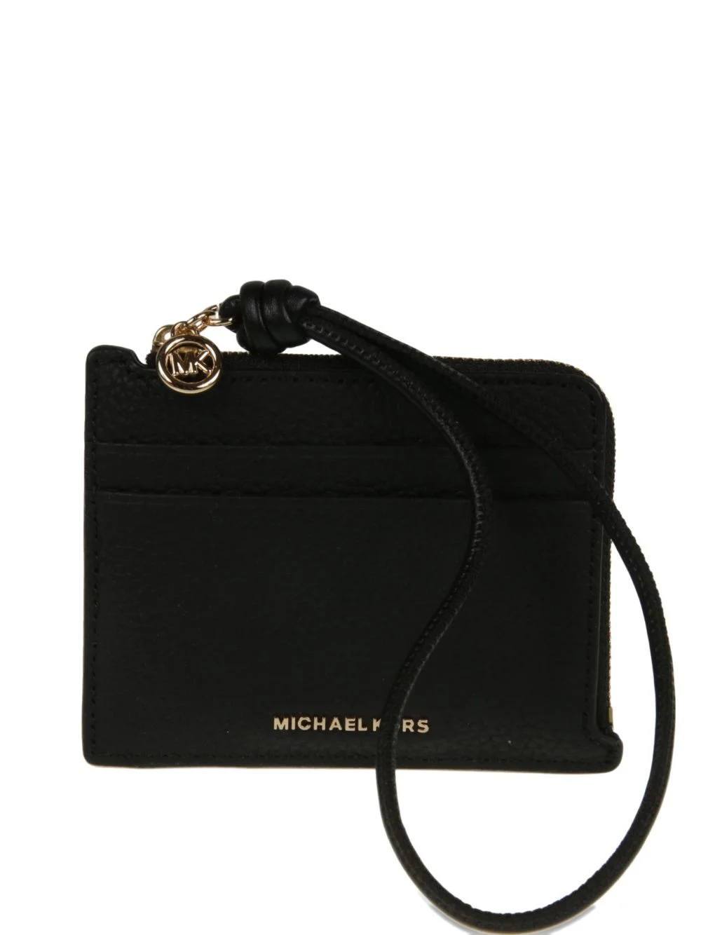 zip charm leather wallet - 1