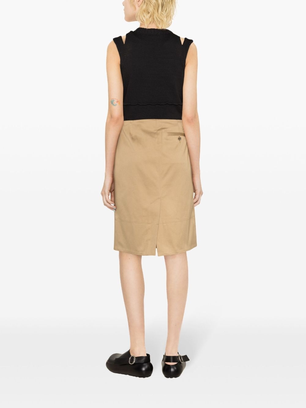 high-waist A-line miniskirt - 4