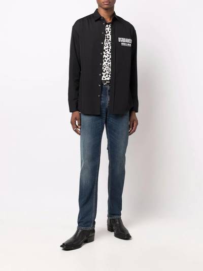 DSQUARED2 logo-print cotton shirt outlook