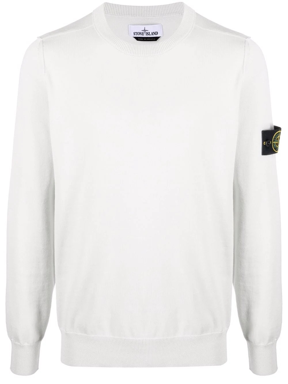 Compass badge crew-neck jumper - 1