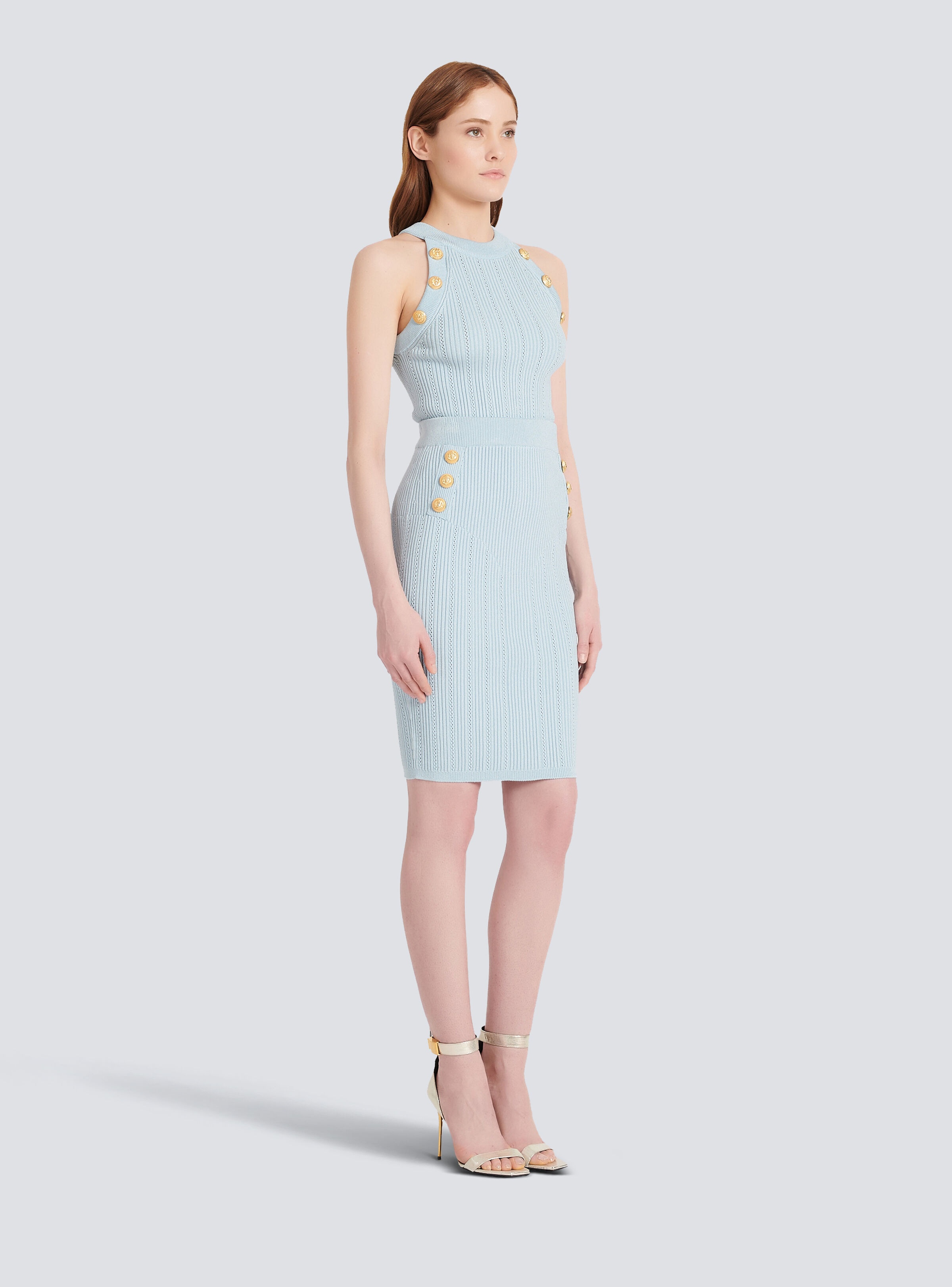 Mid-length knit skirt - 5