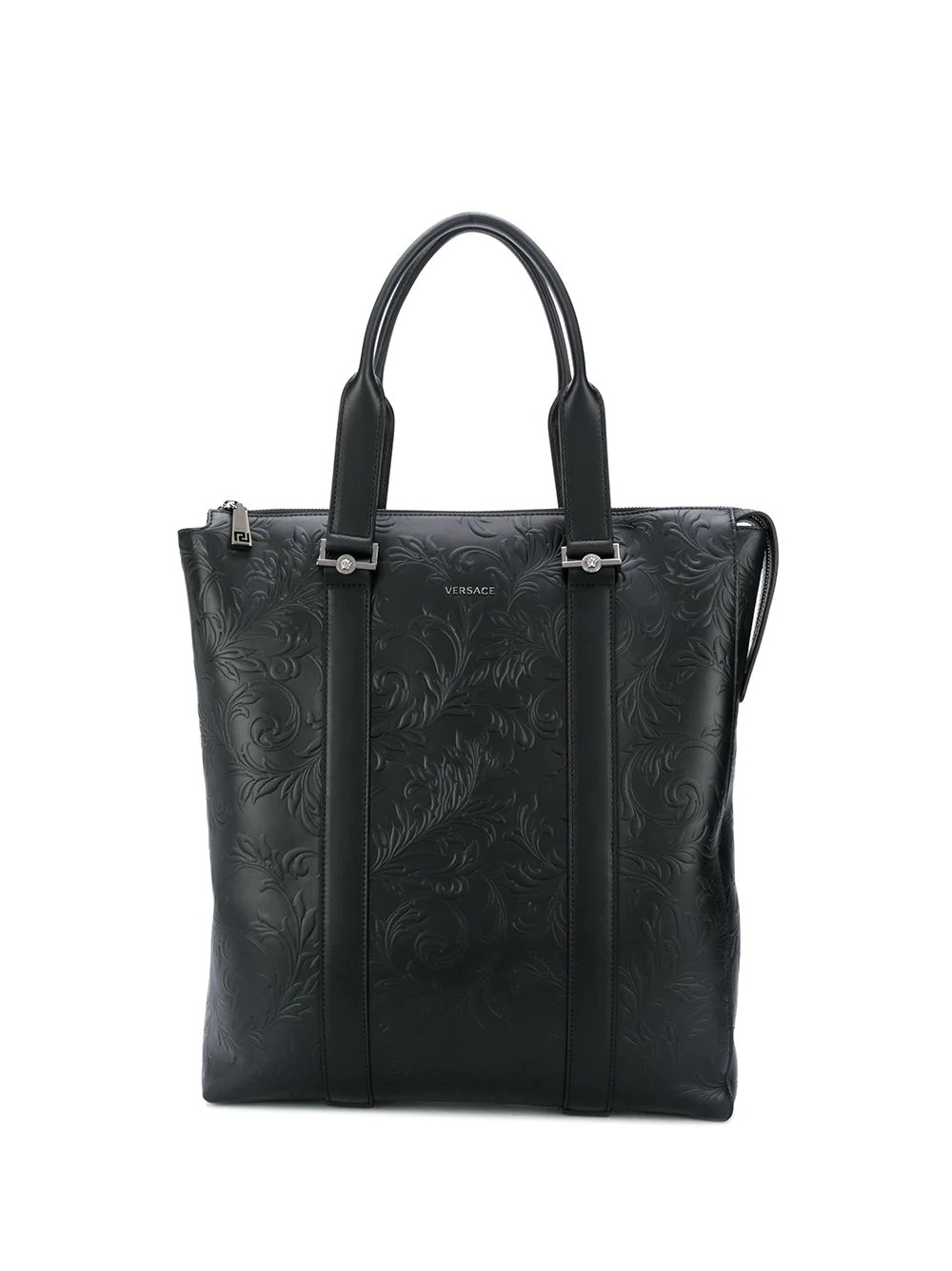 Barocco-embossed tote bag - 1