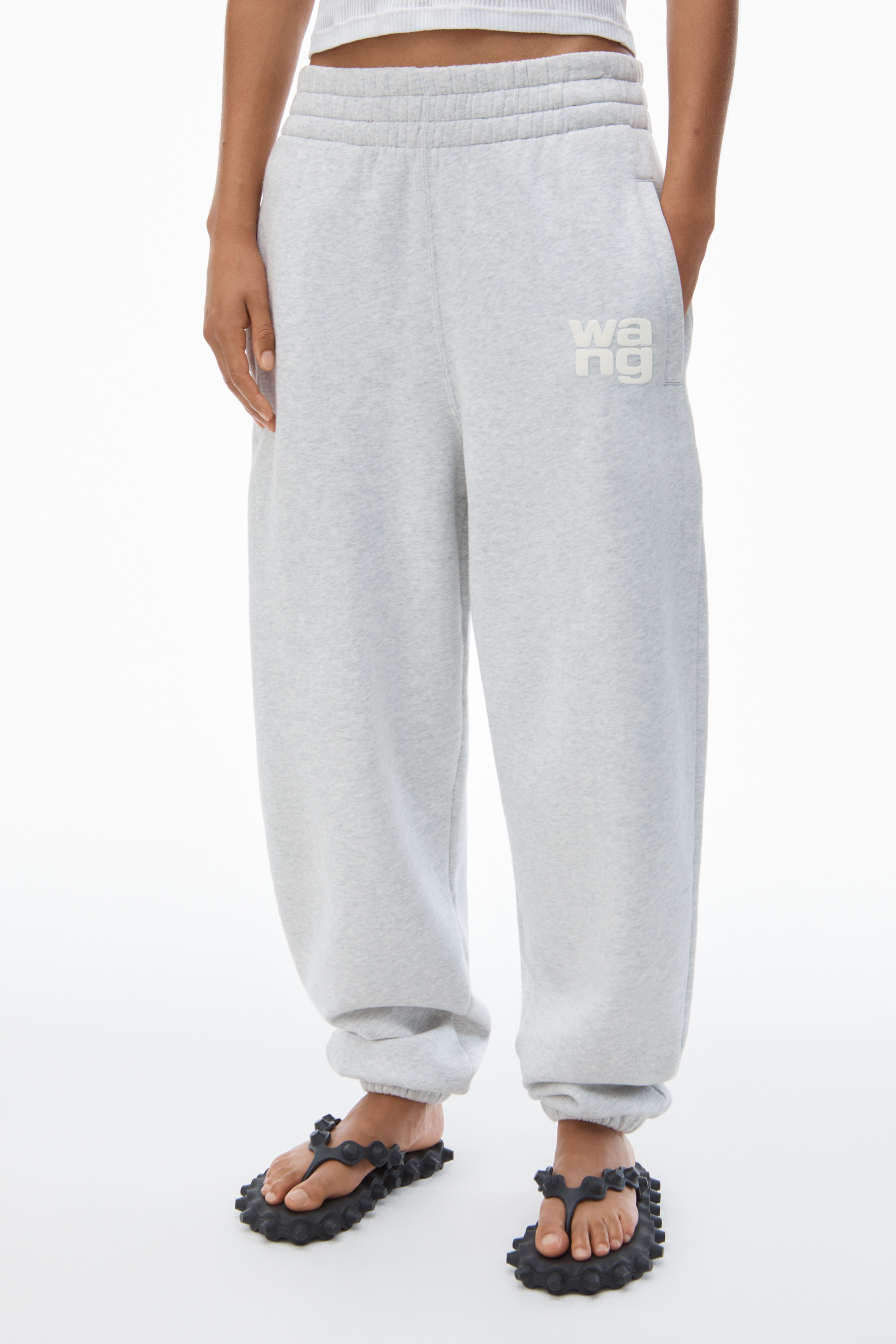 PUFF LOGO SWEATPANT IN STRUCTURED TERRY - 3