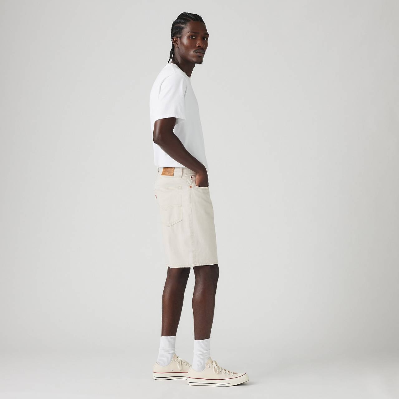 468 STAY LOOSE 9" LINEN+ DENIM MEN'S SHORTS - 6