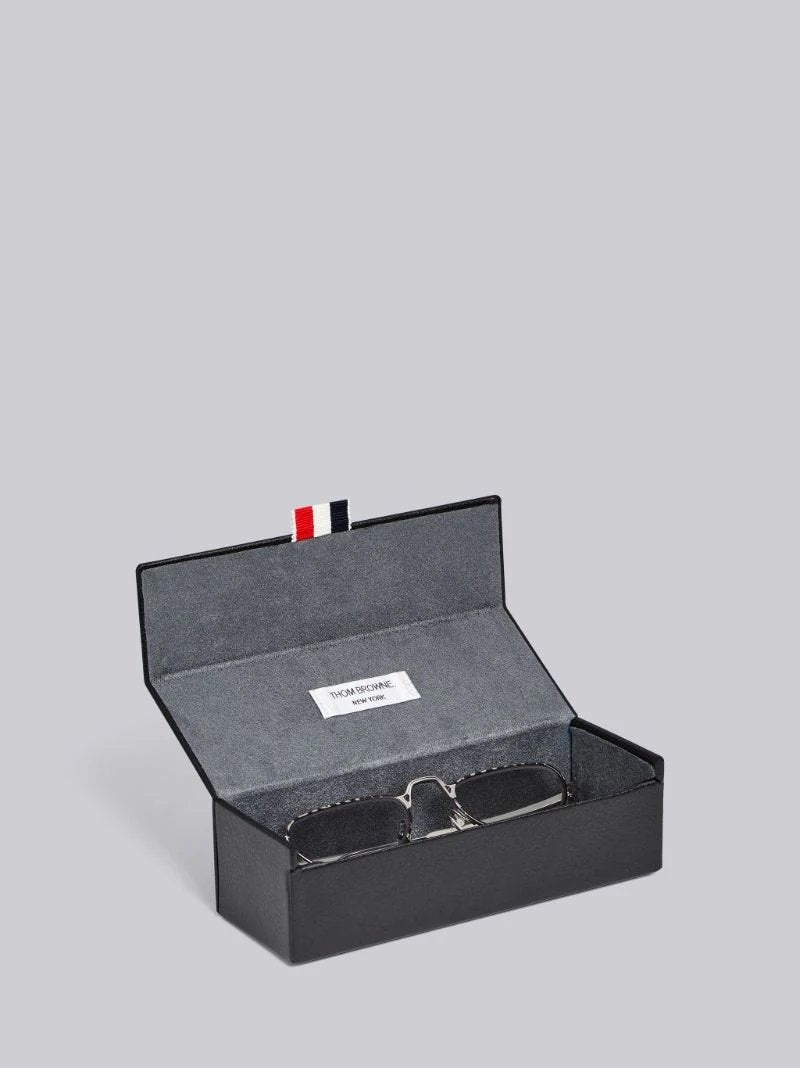 Silver Grey Tortoise Enamel Eyewear - 5