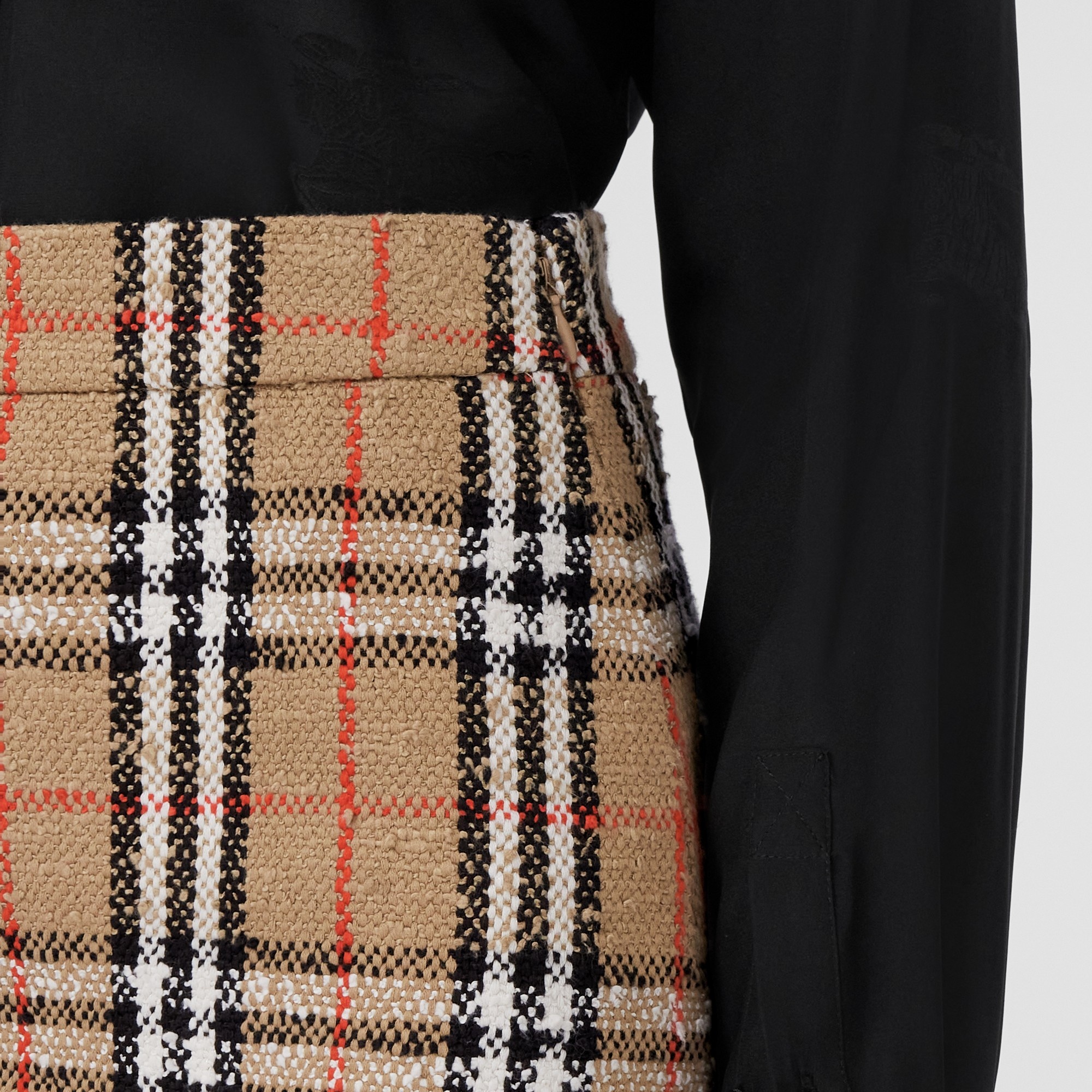 【関税＆送料込み】Burberry Vintage Check Wool Miniskirt Cl Burberry Checked Wool Mini Skirt | ShopSimon