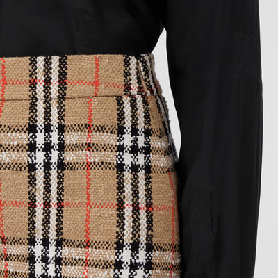 Burberry Vintage Check Bouclé Mini Skirt outlook