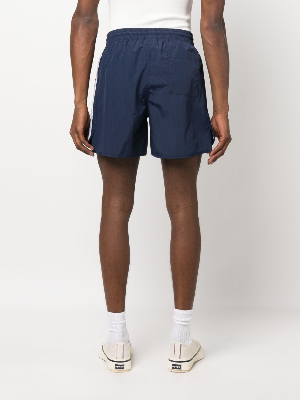 front embroidered-logo shorts - 4