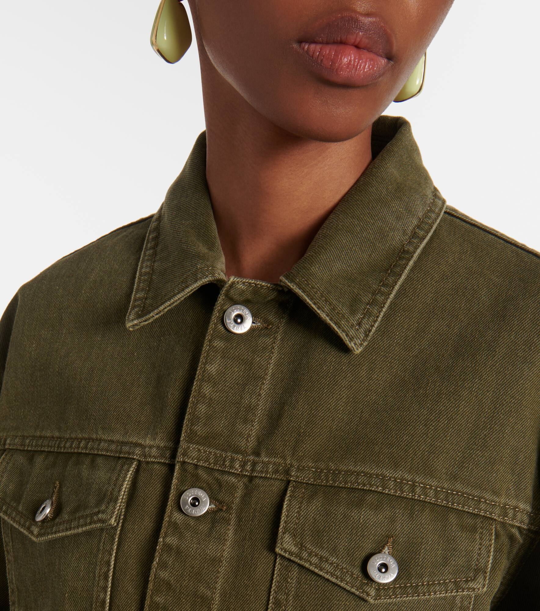 Suede-trimmed denim jacket - 4