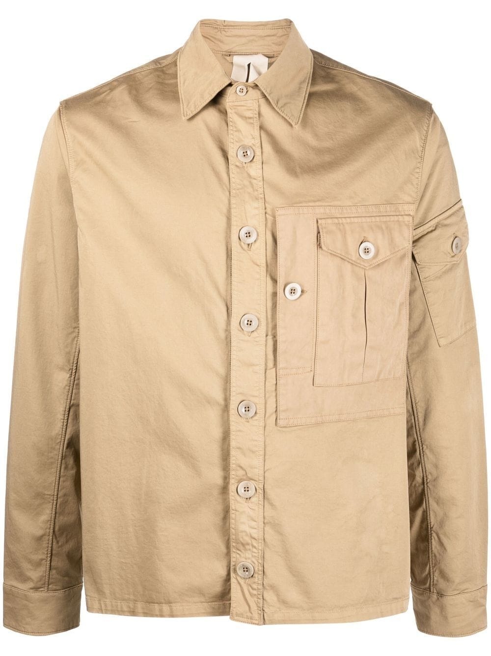 double-pocket buttoned jacket - 1