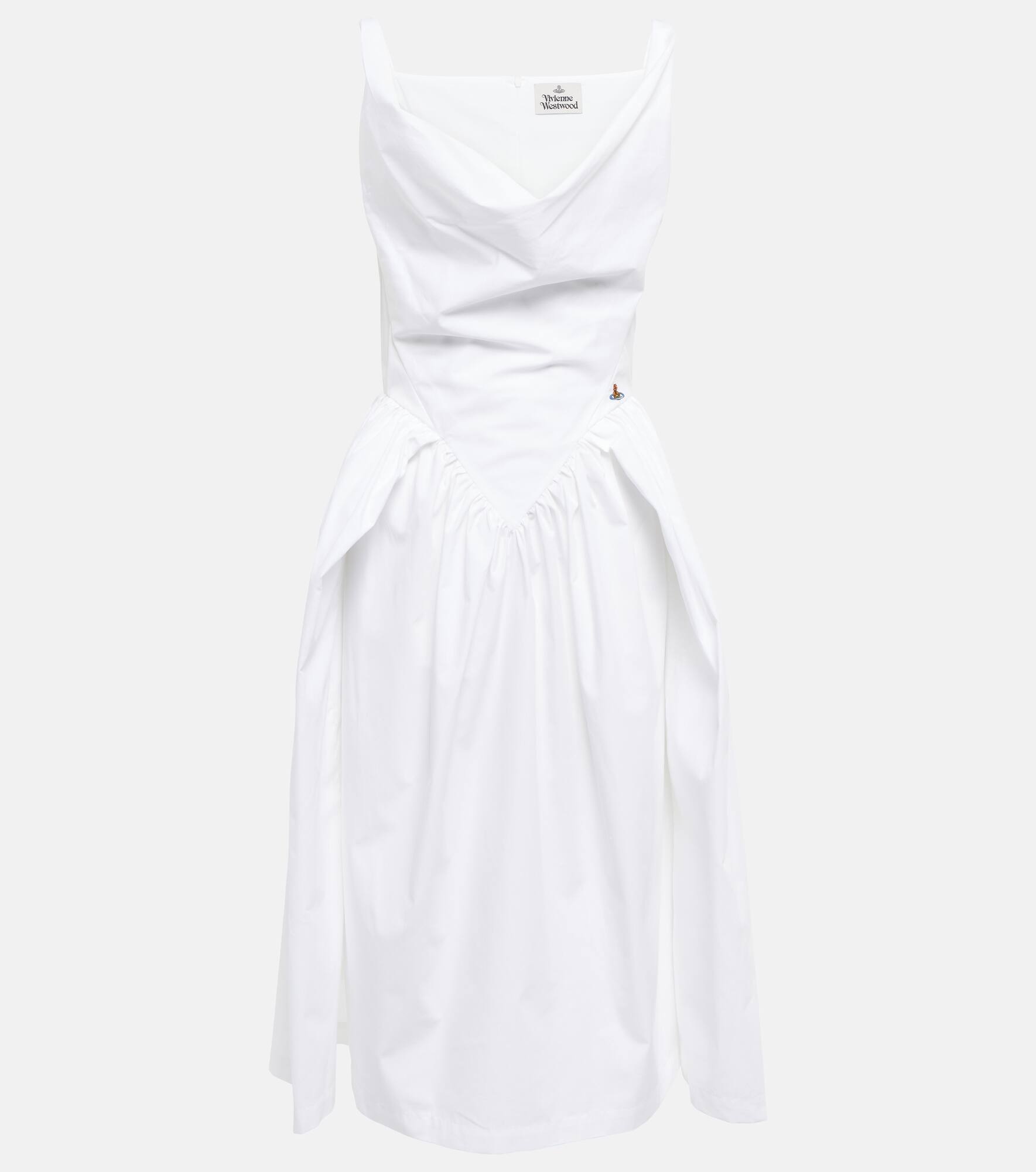 【VivienneWestwood】コットン ポロ ドレス カノコ ハーフジップポロワンピース(ブルー)（レディース
