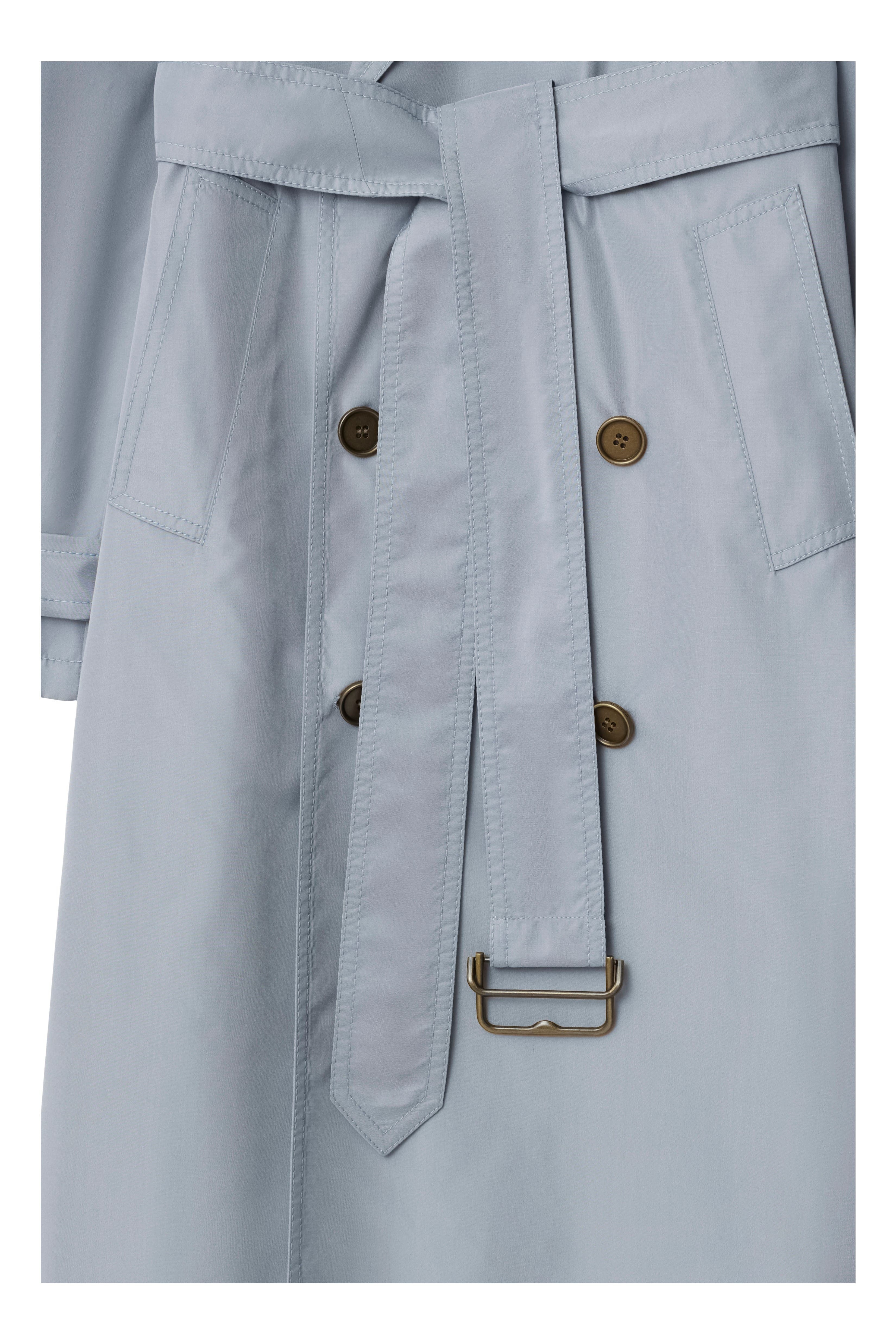 burberry Long Silk Trench Coat in Gale at Nordstrom - 5