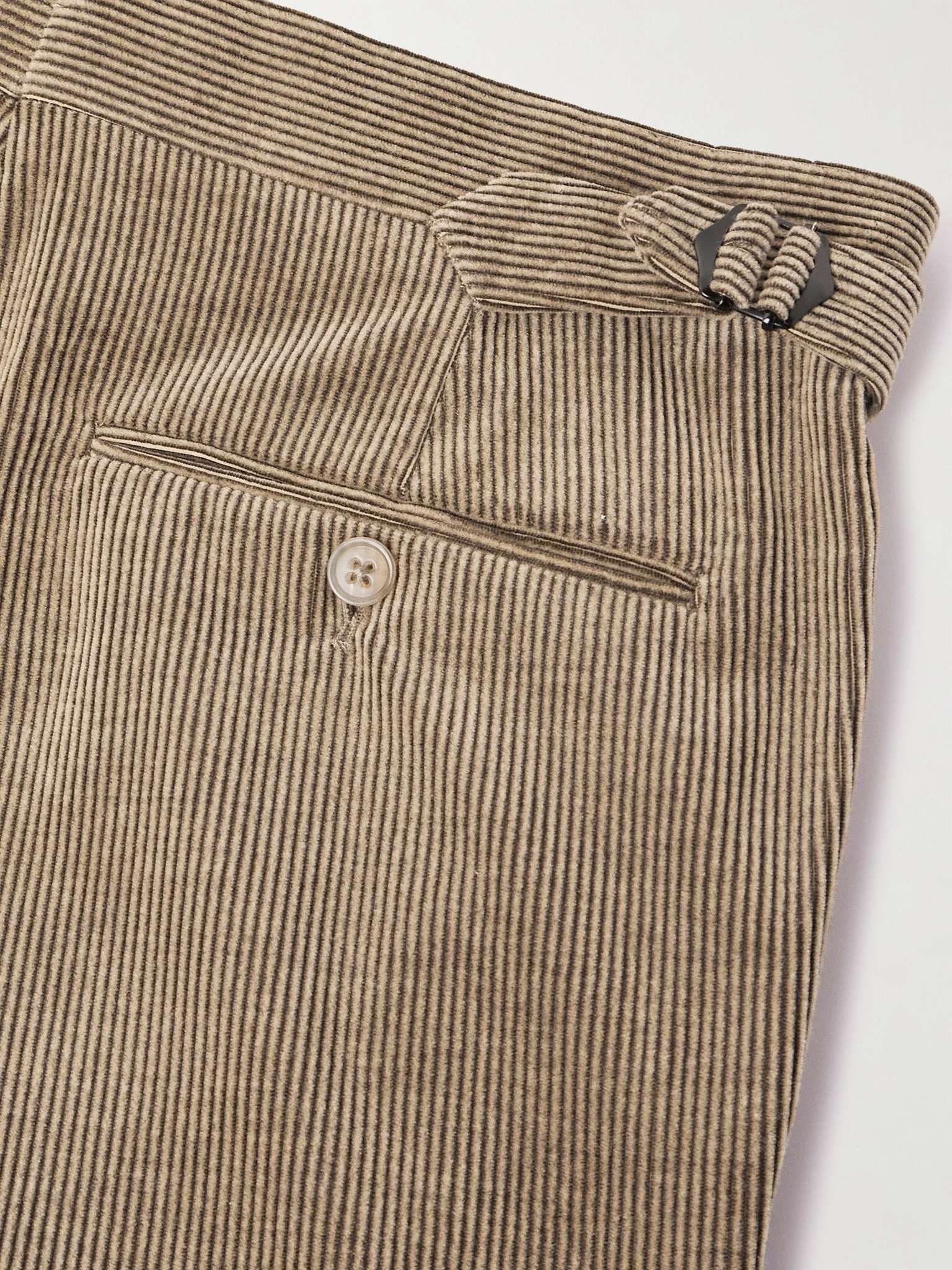 Gregory Straight-Leg Cotton and Cashmere-Blend Corduroy Trousers - 5