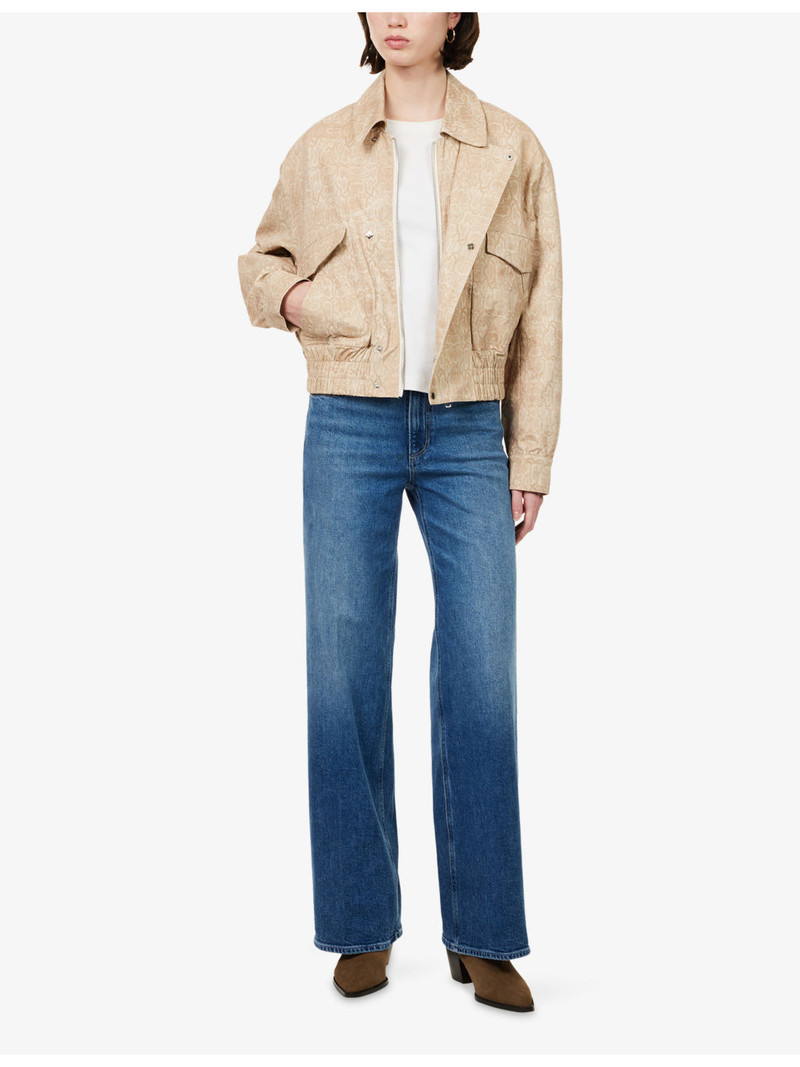 PAIGE Sasha Wide-Leg Denim-Blend Jeans outlook