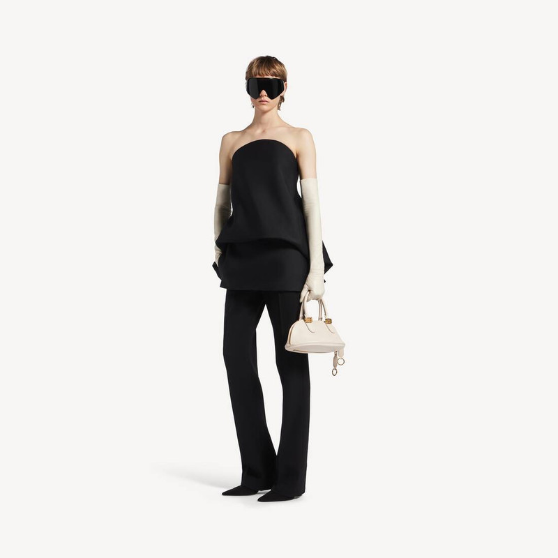 BALENCIAGA Women's Mini Balloon Dress in Black outlook
