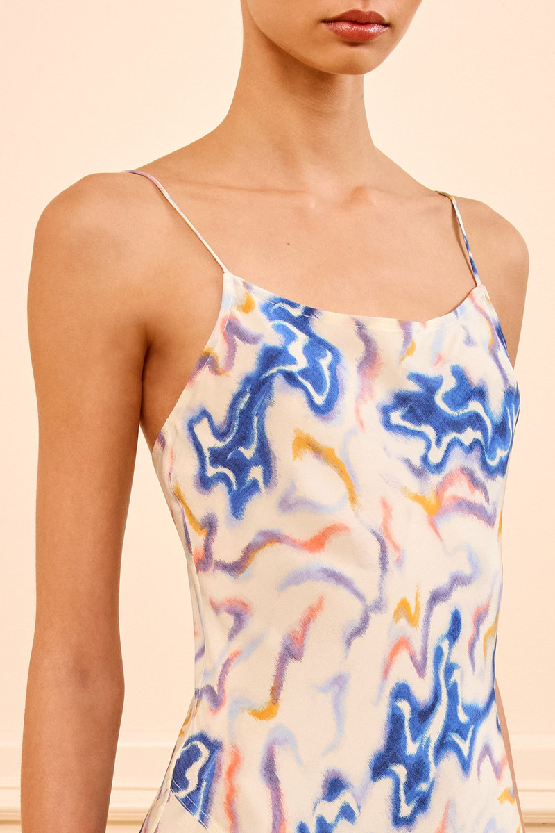 ULLA JOHNSON Thais Bias Silk Dress outlook