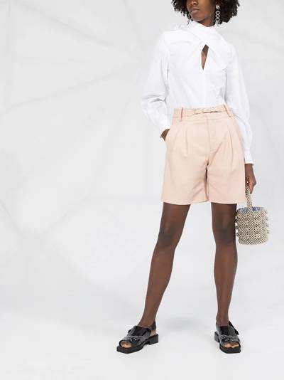 REDValentino high-waisted belted shorts outlook