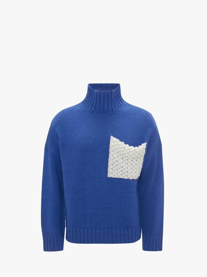 POPCORN PATCH POCKET TURTLENECK JUMPER 1