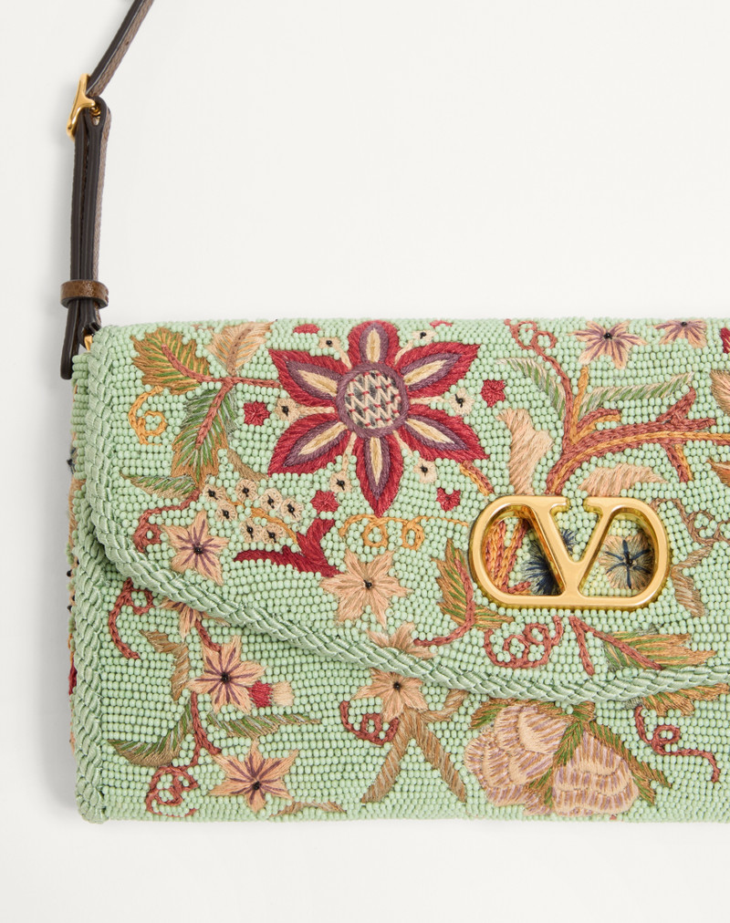 VALENTINO GARAVANI DEVAIN EMBROIDERED SMALL SHOULDER BAG 8