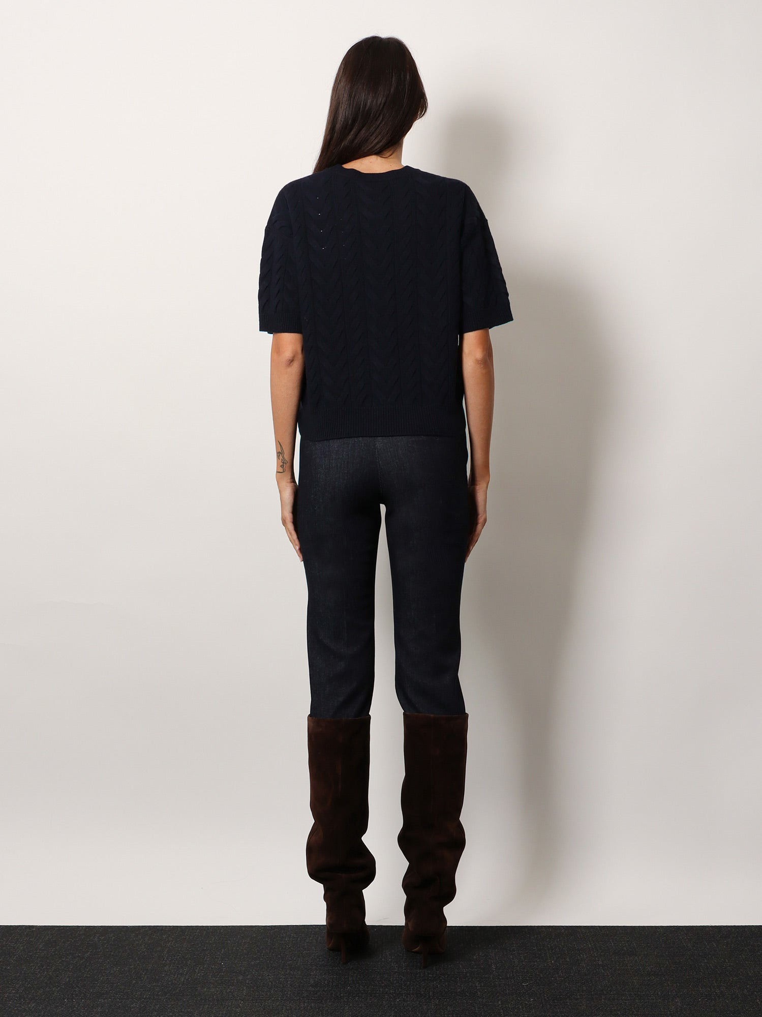 Dominus Wool Sweater With Cable Knit - 3