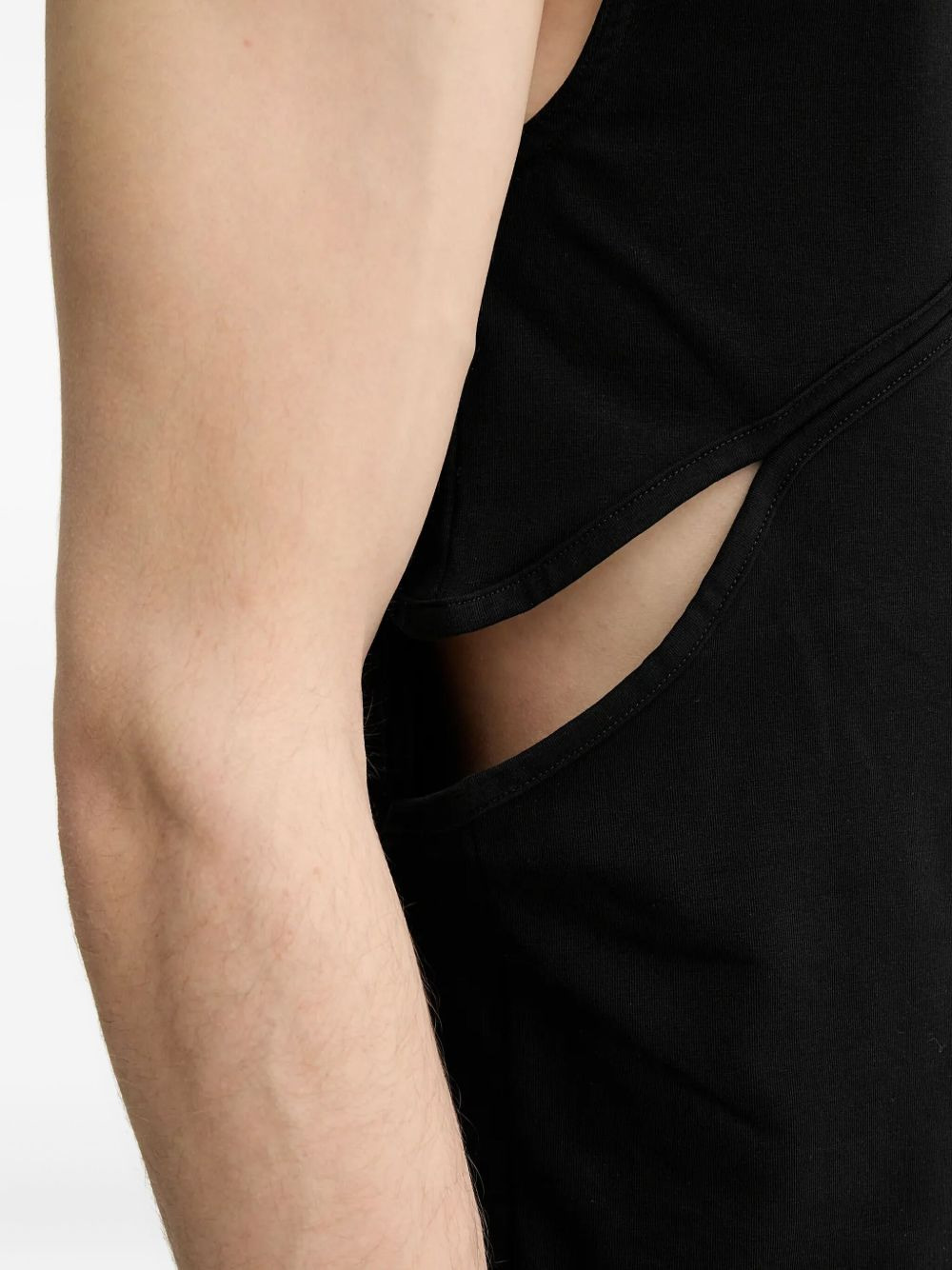 cut-out seam detail vest - 4