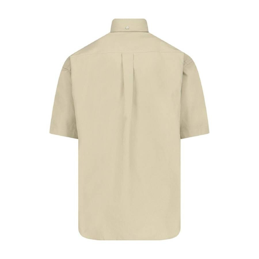 Burberry Logo-Embroidered Short Sleeve Poplin Shirt - 6