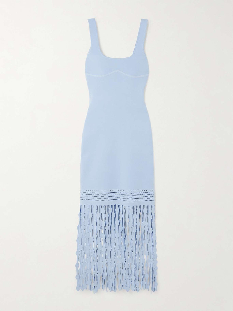 Signa fringed open-knit maxi dress 1