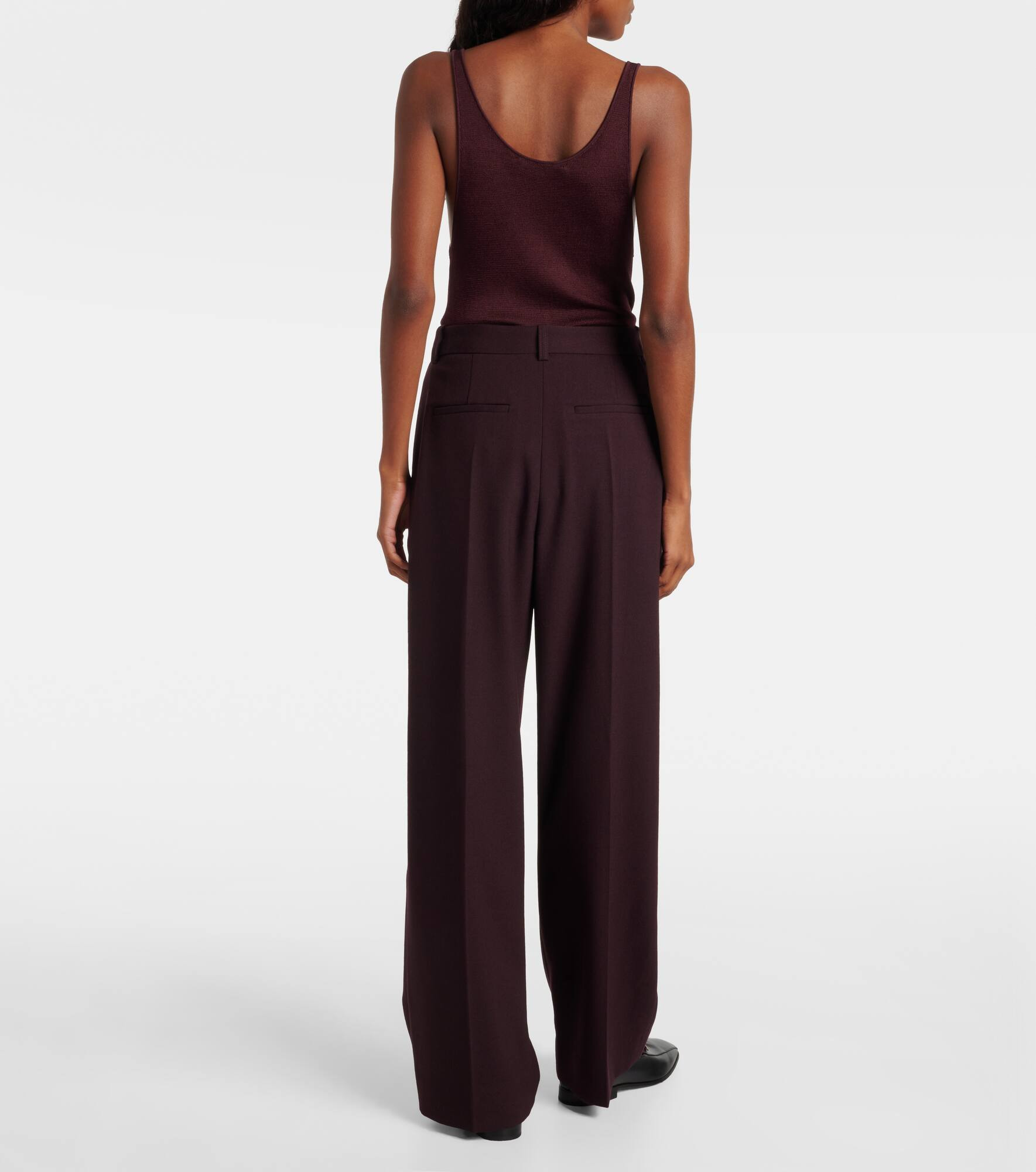 High-rise wide-leg pants - 3