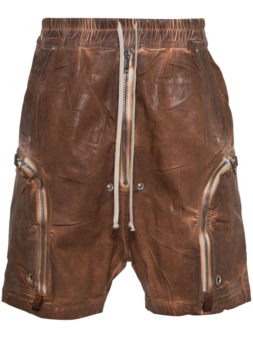 cotton coated shorts - 1