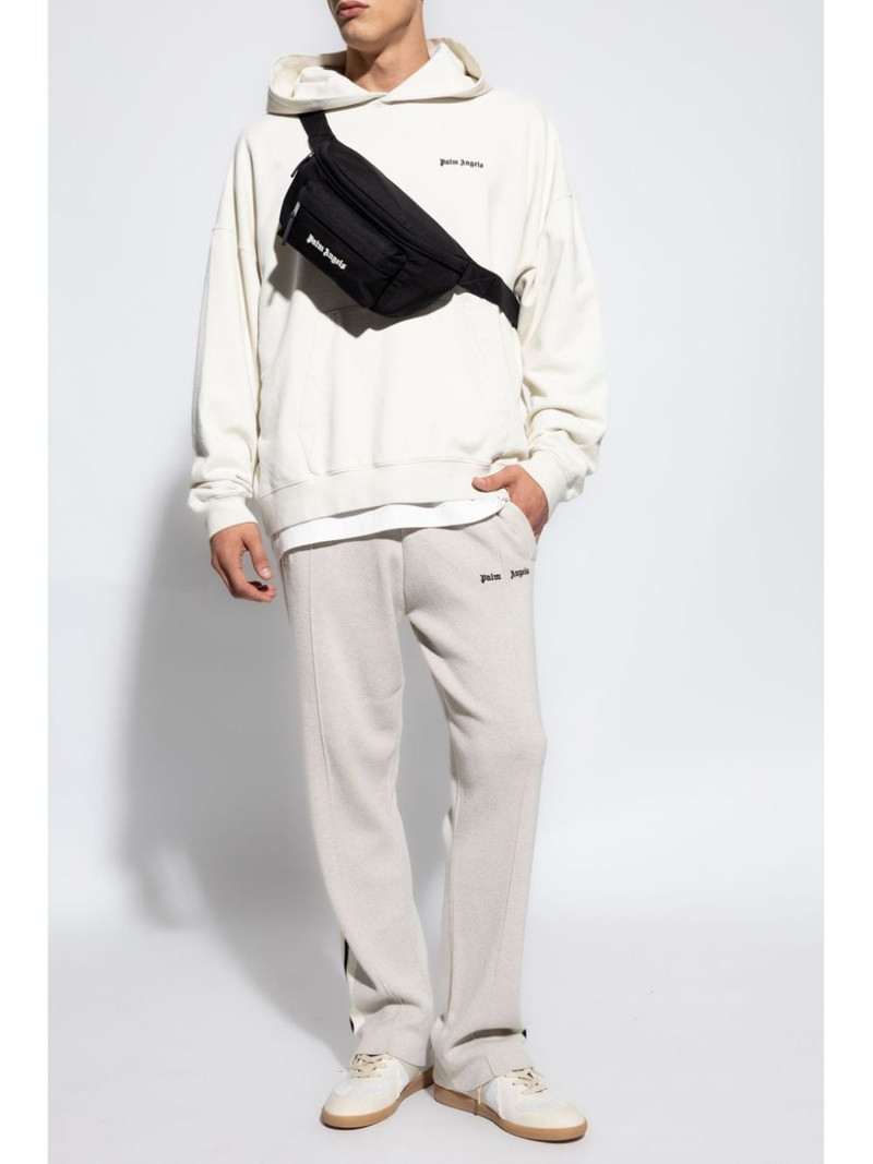 Palm Angels logo-embroidered hoodie outlook