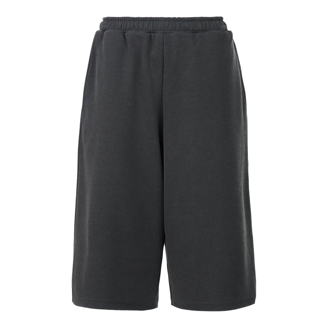 Dark Gray Graphic Printed Bermuda Shorts - 1