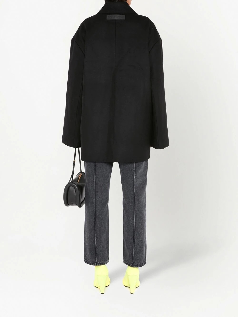 zip-front wool-blend coat - 4